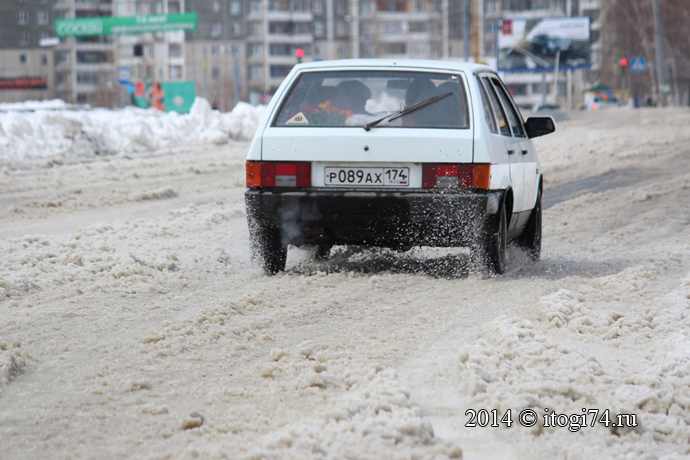 Не чищенные дороги в Челябинске