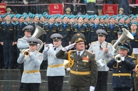 Духовой оркестр на Параде Победы
